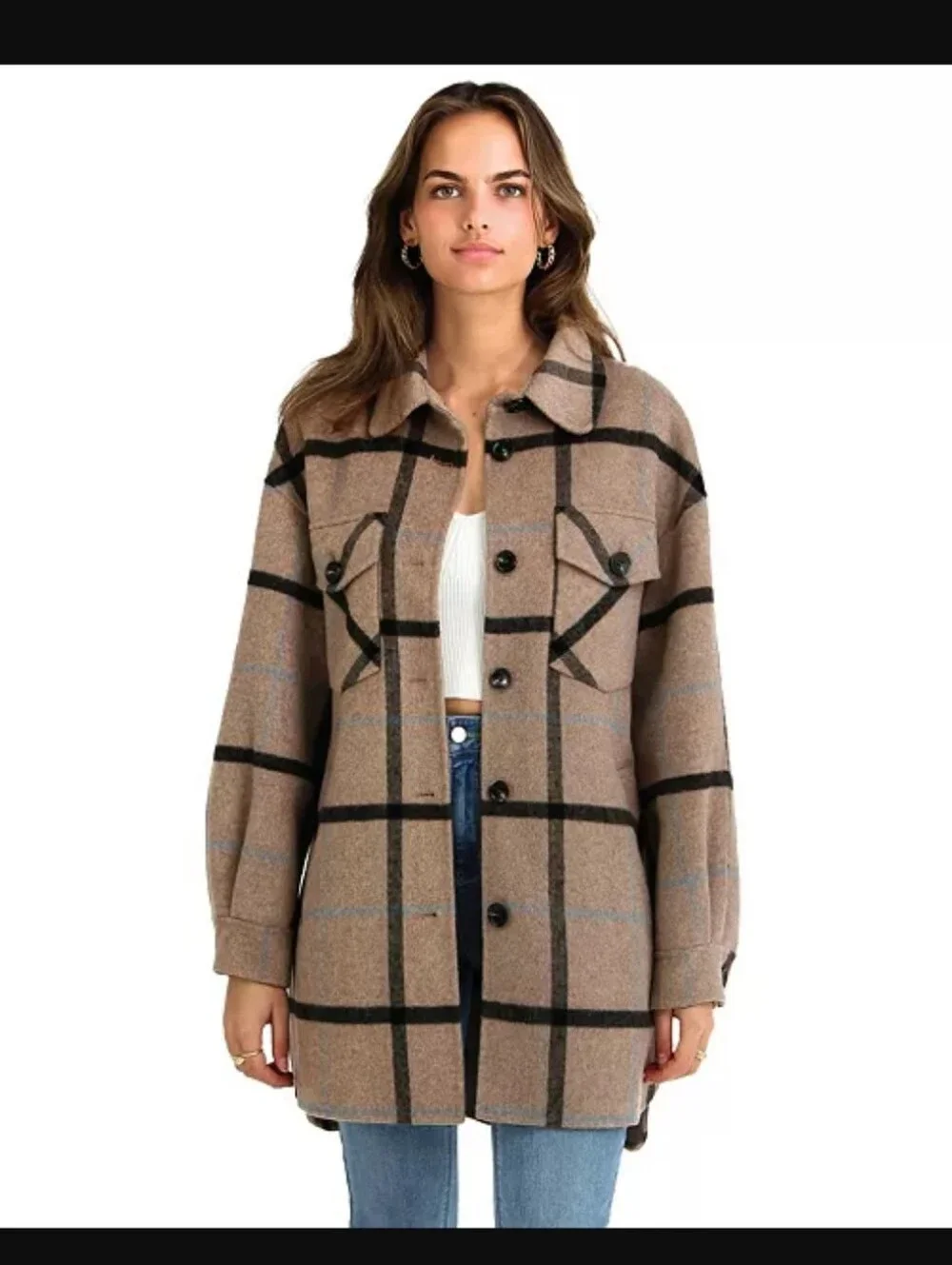 Belle & Bloom Rivers Edge Wool Blend Shirt Jacket - Picture 2 of 9